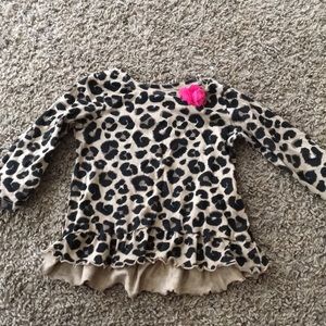 Girls cheetah print blouse